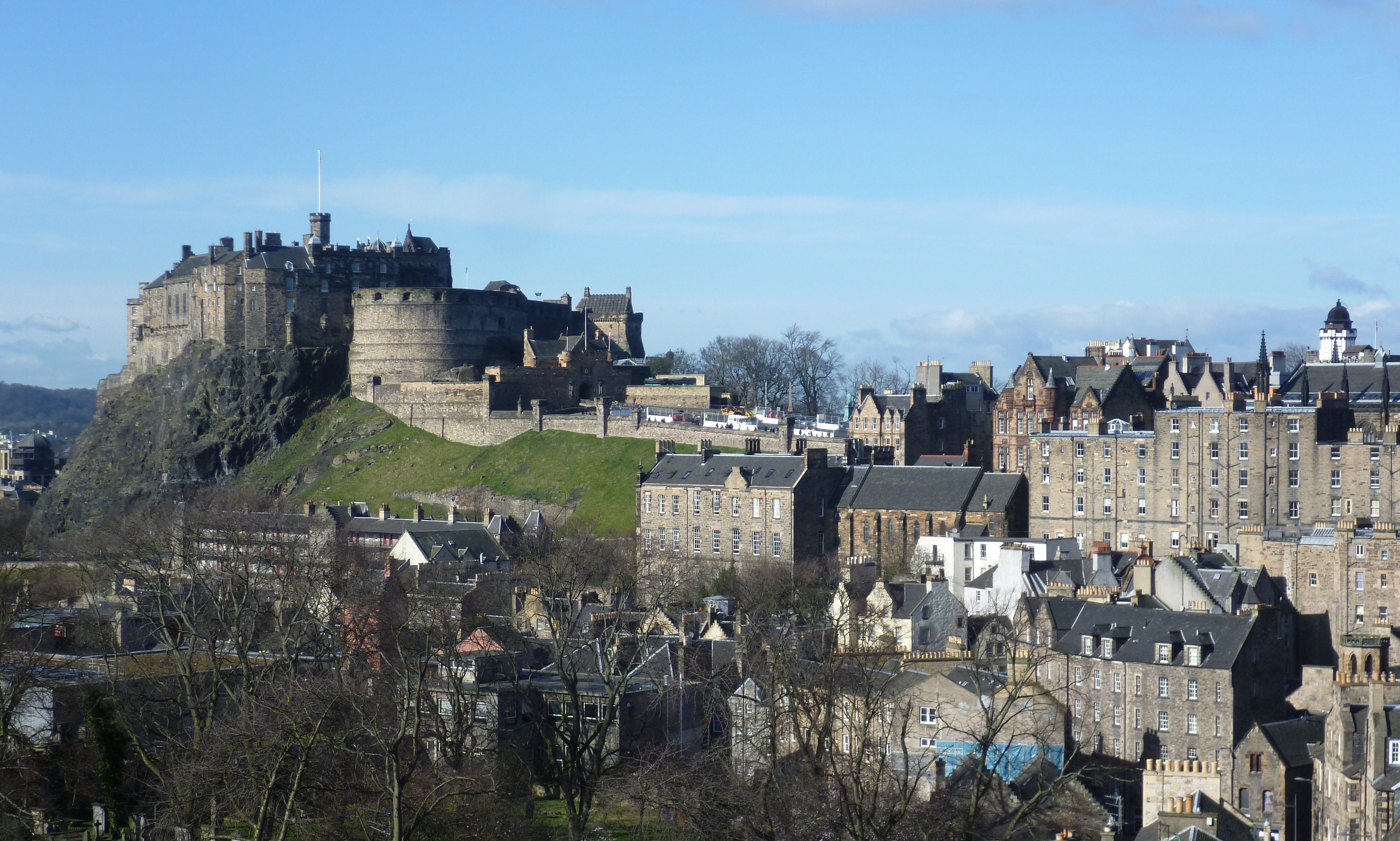 Edinburgh Castle From The South East
